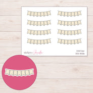 DDZ-8306 planner sticker sheet with enlarged sticker detail