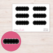 DDZ-8312 planner sticker sheet with enlarged sticker detail