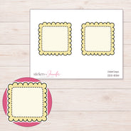 DDZ-8314 planner sticker sheet with enlarged sticker detail