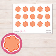 DDZ-8315 planner sticker sheet with enlarged sticker detail