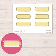 DDZ-8316 planner sticker sheet with enlarged sticker detail