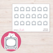 DDZ-8323 planner sticker sheet with enlarged sticker detail