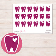 DDZ-8327 planner sticker sheet with enlarged sticker detail