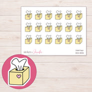 DDZ-8331 planner sticker sheet with enlarged sticker detail