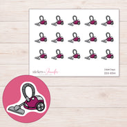 DDZ-8341 planner sticker sheet with enlarged sticker detail