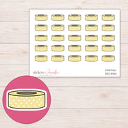 DDZ-8351 planner sticker sheet with enlarged sticker detail