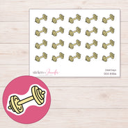 DDZ-8356 planner sticker sheet with enlarged sticker detail