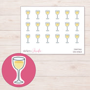 DDZ-8363 planner sticker sheet with enlarged sticker detail
