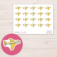 DDZ-8373 planner sticker sheet with enlarged sticker detail