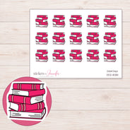 DDZ-8381 planner sticker sheet with enlarged sticker detail