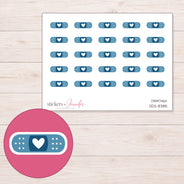 DDZ-8385 planner sticker sheet with enlarged sticker detail