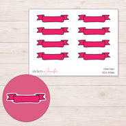 DDZ-8386 planner sticker sheet with enlarged sticker detail