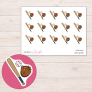 DDZ-8394 planner sticker sheet with enlarged sticker detail