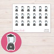 DDZ-8400 planner sticker sheet with enlarged sticker detail