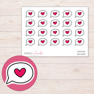 DDZ-8412 planner sticker sheet with enlarged sticker detail