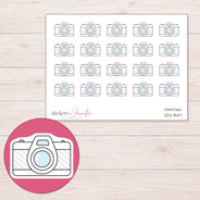 DDZ-8417 planner sticker sheet with enlarged sticker detail
