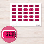 DDZ-8425 planner sticker sheet with enlarged sticker detail