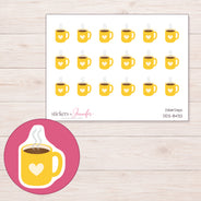 DDZ-8432 planner sticker sheet with enlarged sticker detail