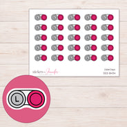 DDZ-8434 planner sticker sheet with enlarged sticker detail