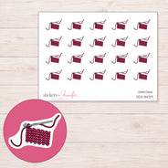 DDZ-8439 planner sticker sheet with enlarged sticker detail
