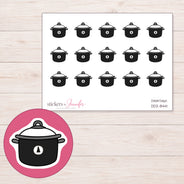 DDZ-8441 planner sticker sheet with enlarged sticker detail