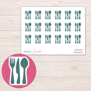 DDZ-8444 planner sticker sheet with enlarged sticker detail