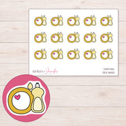 DDZ-8450 planner sticker sheet with enlarged sticker detail