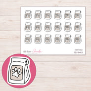 DDZ-8453 planner sticker sheet with enlarged sticker detail