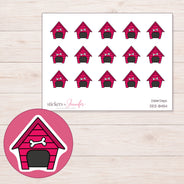 DDZ-8454 planner sticker sheet with enlarged sticker detail