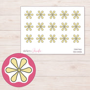 DDZ-8455 planner sticker sheet with enlarged sticker detail