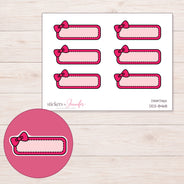 DDZ-8468 planner sticker sheet with enlarged sticker detail