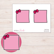 DDZ-8470 planner sticker sheet with enlarged sticker detail