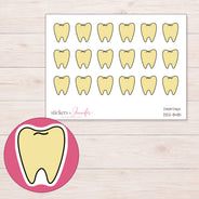 DDZ-8481 planner sticker sheet with enlarged sticker detail