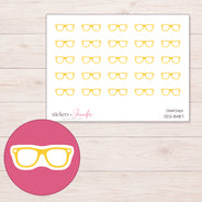 DDZ-8487 planner sticker sheet with enlarged sticker detail