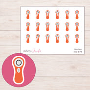 DDZ-8491 planner sticker sheet with enlarged sticker detail