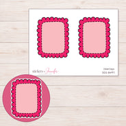 DDZ-8497 planner sticker sheet with enlarged sticker detail