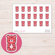 DDZ-8500 planner sticker sheet with enlarged sticker detail