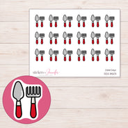 DDZ-8503 planner sticker sheet with enlarged sticker detail