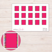 DDZ-8510 planner sticker sheet with enlarged sticker detail