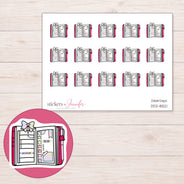 DDZ-8521 planner sticker sheet with enlarged sticker detail