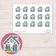 DDZ-8526 planner sticker sheet with enlarged sticker detail