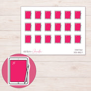 DDZ-8527 planner sticker sheet with enlarged sticker detail