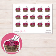 DDZ-8530 planner sticker sheet with enlarged sticker detail