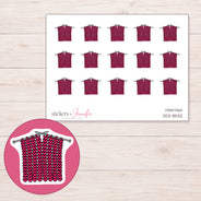 DDZ-8532 planner sticker sheet with enlarged sticker detail