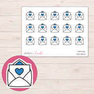 DDZ-8543 planner sticker sheet with enlarged sticker detail