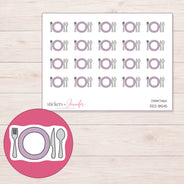 DDZ-8545 planner sticker sheet with enlarged sticker detail