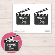 DDZ-8553 planner sticker sheet with enlarged sticker detail
