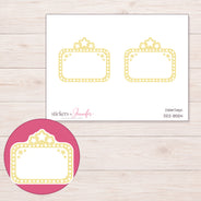 DDZ-8554 planner sticker sheet with enlarged sticker detail
