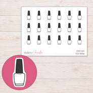 DDZ-8556 planner sticker sheet with enlarged sticker detail
