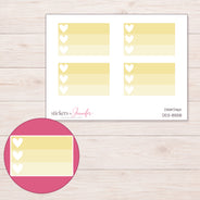 DDZ-8558 planner sticker sheet with enlarged sticker detail